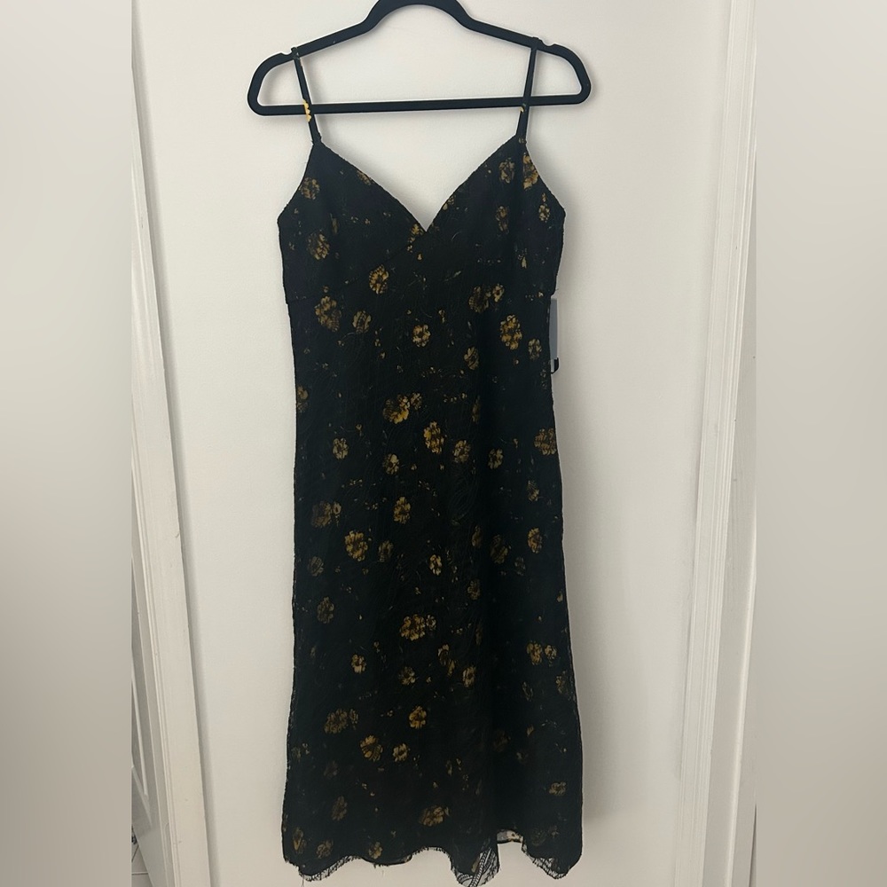 Aqua & Kristopher brock: Lace Overlay Floral Slip Dress - 100% Exclusive| NWT